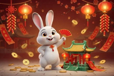 Fortune Rabbit illustration